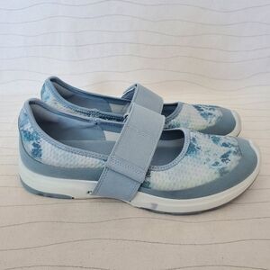 ECCO Womens BIOM Amrap Mary Jane Blue Arona Flat Shoes Size EU 39/ US 8-8.5